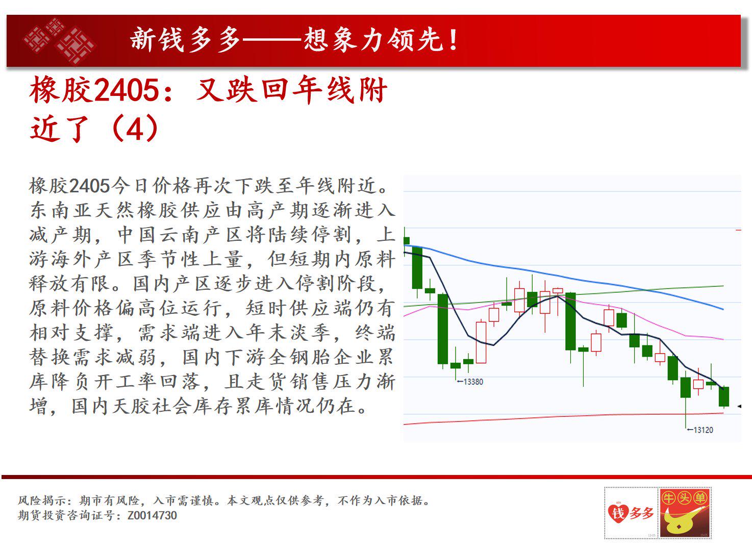 天然橡胶与合成橡胶：云南产区将进入停割 对胶价产生支撑