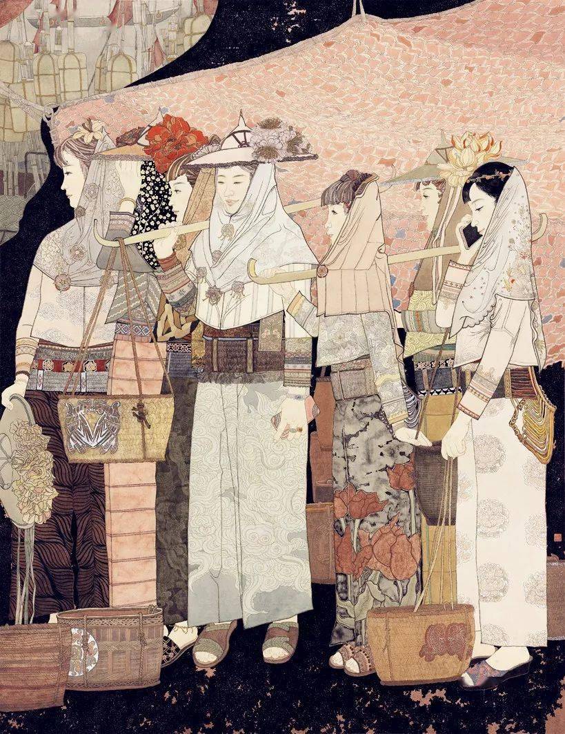 第四届现代工笔画大展在青岛开幕