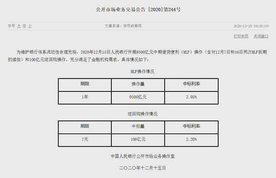 央行启动第二次互换便利操作 金额550亿元