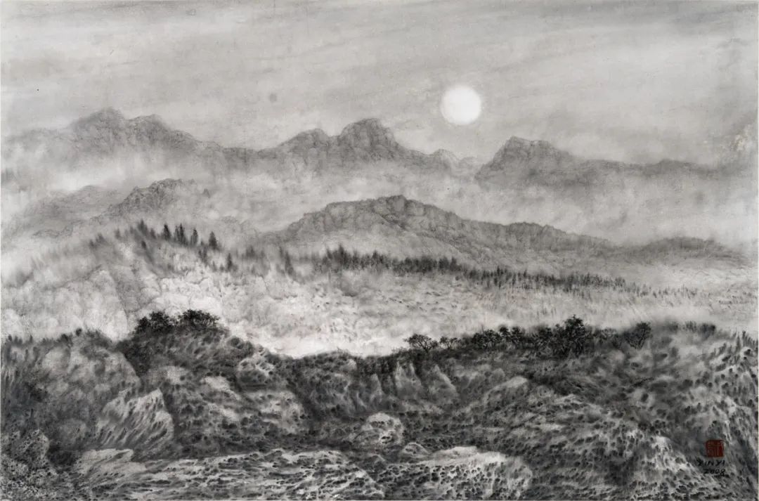 中韩水墨作品展在中国美术馆展出